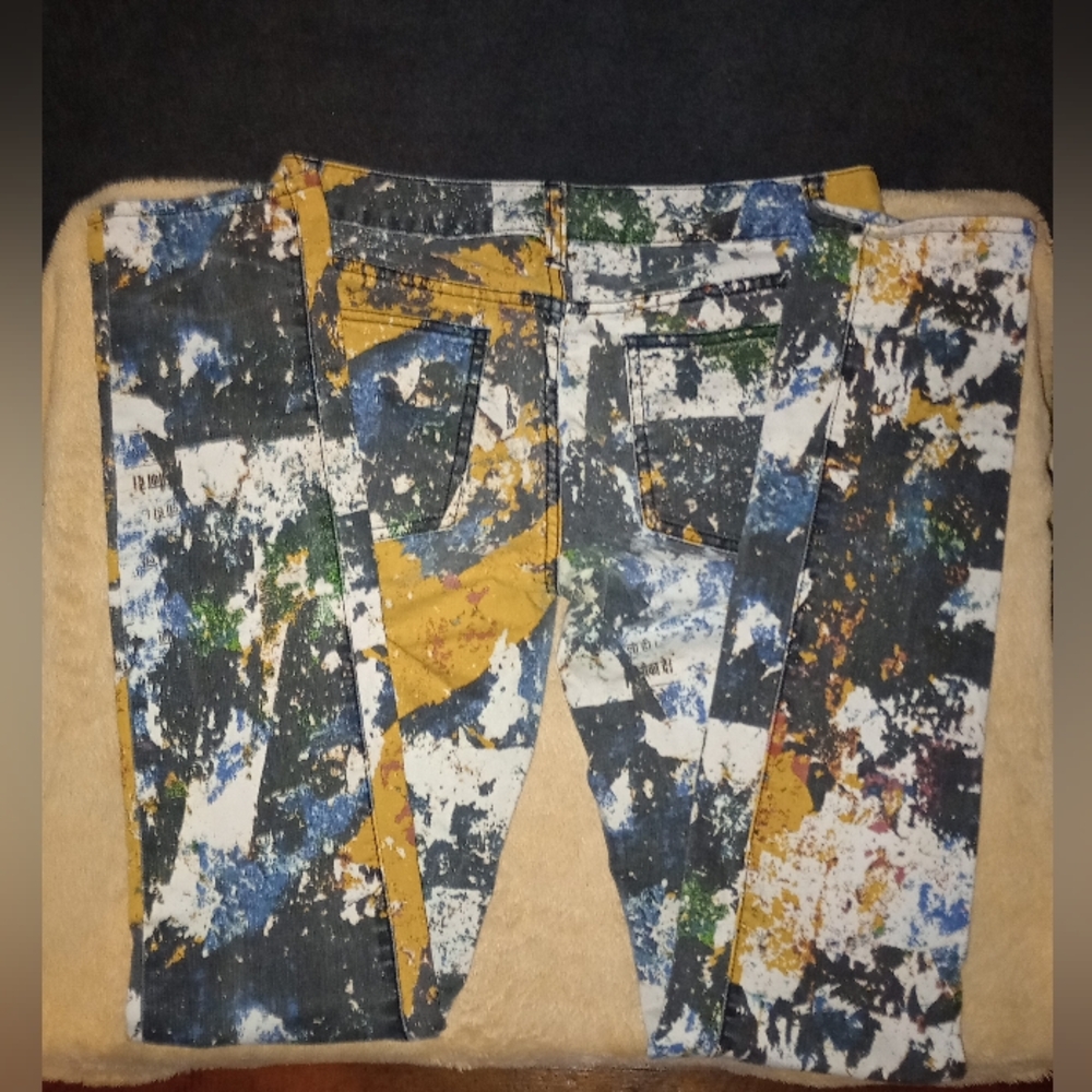 Tory Burch Splattered paint Super skinny jeans size 28 - Picture 6 of 10